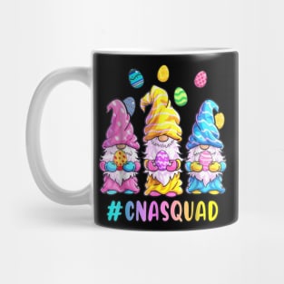 CNA Squad Happy Easter Funny Gnomes Egg Hunt Colorful Eggs Mug